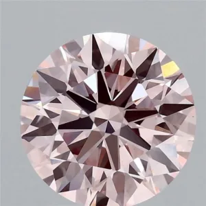 2.03 Carat Round Fancy Pink VVS2 Lab Diamond