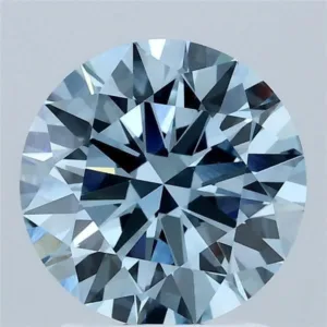 2.03 Carat Round Fancy Vivid Blue VVS2 Lab Diamond