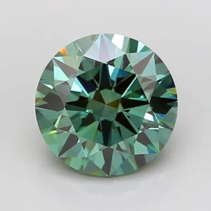 2.03 Carat Round Fancy Vivid Green VS1 Lab Diamond