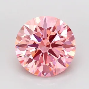 2.03 Carat Round Fancy Vivid Pink VS1 Lab Diamond