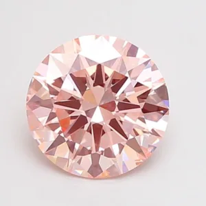 2.04 Carat Round Fancy Intense Pink VS1 Lab Diamond