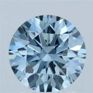 2.04 Carat Round Fancy Vivid Blue VS1 Lab Diamond