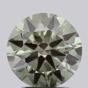 2.05 Carat Round Fancy Intense Green VS2 Lab Diamond