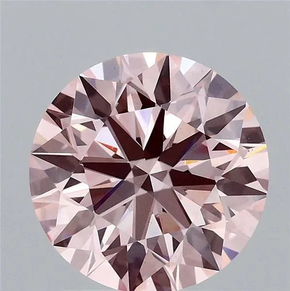 2.05 Carat Round Fancy Intense Pink VS1 Lab Diamond 1 2.05 Carat Round Fancy Intense Pink VS1 Lab Diamond
