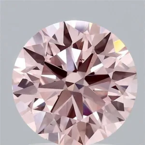 2.05 Carat Round Fancy Intense Pink VS2 Lab Diamond