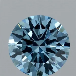 2.05 Carat Round Fancy Vivid Blue VS1 Lab Diamond