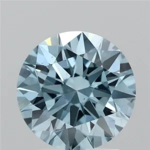 2.06 Carat Round Fancy Vivid Blue VS1 Lab Diamond