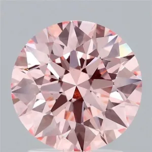 2.07 Carat Round Fancy Intense Pink VS1 Lab Diamond