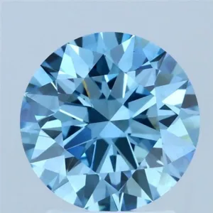 2.07 Carat Round Fancy Vivid Blue VS2 Lab Diamond