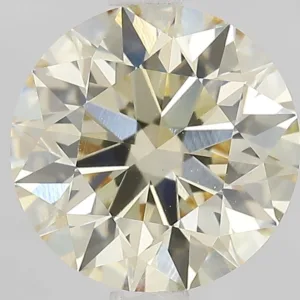 2.08 Carat Round Fancy Light Yellow VVS2 Lab Diamond