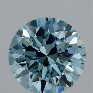 2.08 Carat Round Fancy Vivid Blue VS1 Lab Diamond