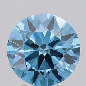 2.09 Carat Round Fancy Vivid Blue VS1 Lab Diamond