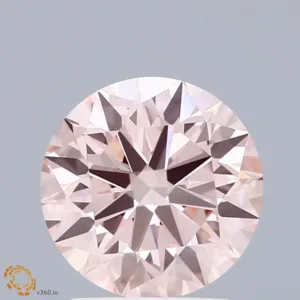 2.1 Carat Round Fancy Intense Pink VS1 Lab Diamond