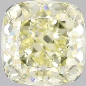 2.15 Carat Cushion Brilliant Fancy Yellow VVS2 Natural Diamond