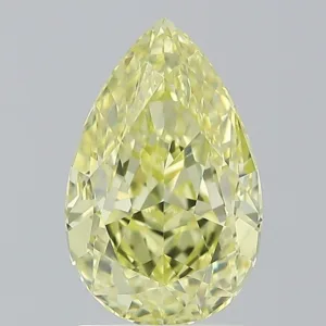 2.21 Carat Pear Fancy Yellow VVS2 Natural Diamond
