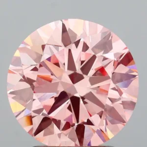 2.21 Carat Round Fancy Vivid Pink VS1 Lab Diamond