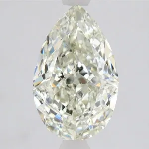 2.22 Carat Pear Fancy Light Yellow SI1 Natural Diamond