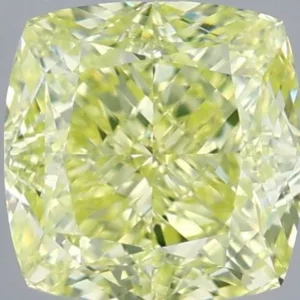 2.3 Carat Cushion Brilliant Fancy Yellow VS1 Natural Diamond