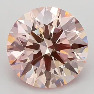2.37 Carat Round Light Pink VVS1 Lab Diamond