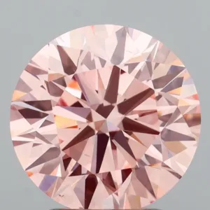 2.49 Carat Round Fancy Intense Pink VS1 Lab Diamond