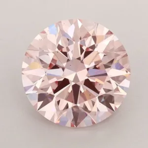 2.5 Carat Round Fancy Intense Pink VS2 Lab Diamond