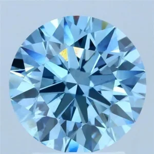 2.51 Carat Round Fancy Vivid Blue VS2 Lab Diamond