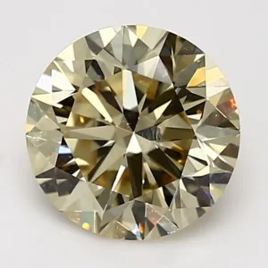 2.54 Carat Round Fancy Light Yellow VVS2 Natural Diamond