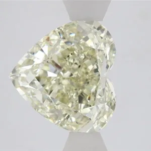 2.59 Carat Heart Fancy Light Yellow VS2 Natural Diamond