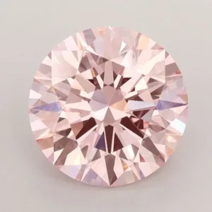 2.65 Carat Round Fancy Vivid Pink VS1 Lab Diamond