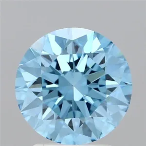 2.66 Carat Round Fancy Vivid Blue VS1 Lab Diamond