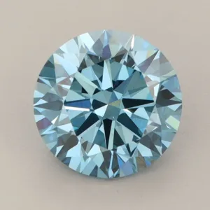 2.69 Carat Round Fancy Vivid Blue VS1 Lab Diamond