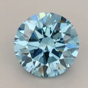 2.99 Carat Round Fancy Vivid Blue VS2 Lab Diamond