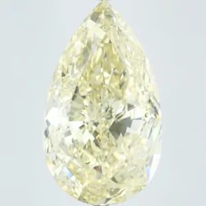 20.05 Carat Pear Fancy Intense Yellow IF Natural Diamond