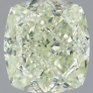3 Carat Cushion Brilliant Fancy Light Green VVS2 Natural Diamond