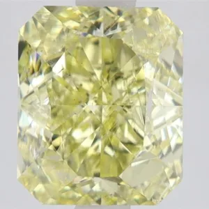 3 Carat Radiant Fancy Yellow SI1 Natural Diamond