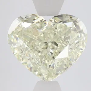 3.01 Carat Heart Fancy Light Yellow VS2 Natural Diamond
