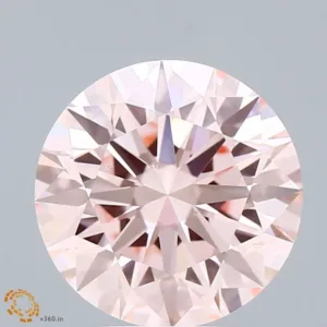 3.01 Carat Round Fancy Intense Pink VS1 Lab Diamond