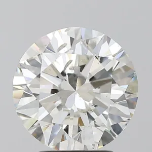 3.01 Carat Round H SI2 Natural Diamond