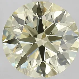 3.02 Carat Round Fancy Yellow VVS2 Lab Diamond