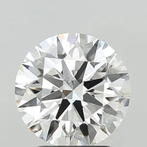 3.04 Carat Round F VVS2 Lab Diamond