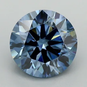 3.04 Carat Round Fancy Deep Blue SI1 Lab Diamond
