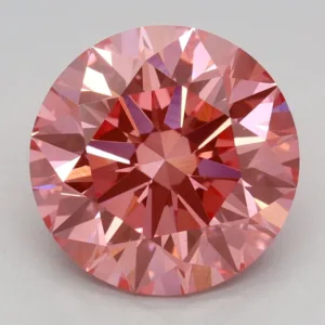 3.04 Carat Round Fancy Vivid Pink VVS2 Lab Diamond
