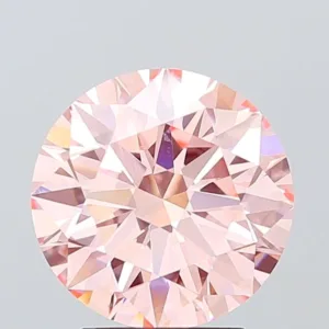 3.05 Carat Round Fancy Intense Pink VVS2 Lab Diamond