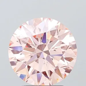 3.07 Carat Round Fancy Pink VVS2 Lab Diamond