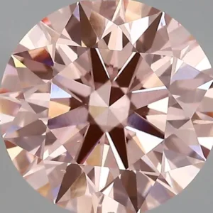 3.21 Carat Round Fancy Vivid Pink VS2 Lab Diamond