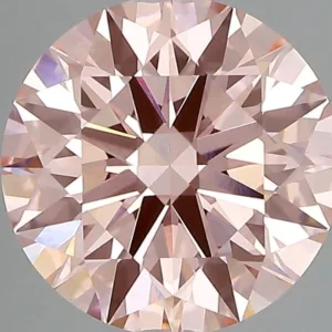 3.37 Carat Round Fancy Vivid Pink VS1 Lab Diamond