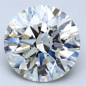 3.39 Carat Round K SI1 Natural Diamond