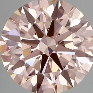 3.4 Carat Round Fancy Vivid Pink VVS2 Lab Diamond