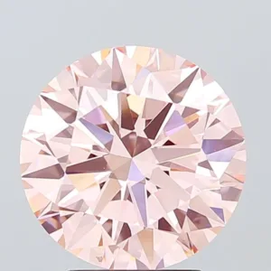 3.5 Carat Round Fancy Intense Pink VVS2 Lab Diamond