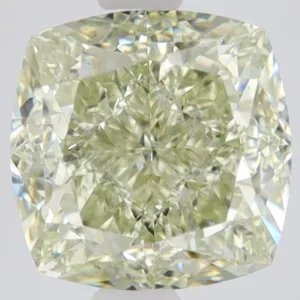 3.52 Carat Cushion Brilliant Fancy Yellow SI1 Natural Diamond